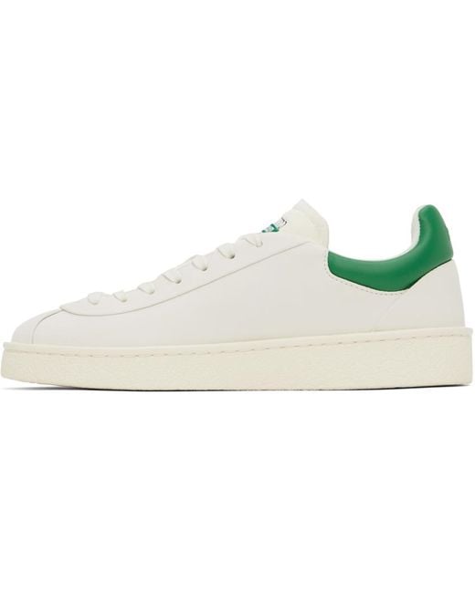 Lacoste Black White & Green Baseshot Premium Sneakers for men