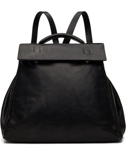 Dries Van Noten Leather Backpack in Black for Men | Lyst