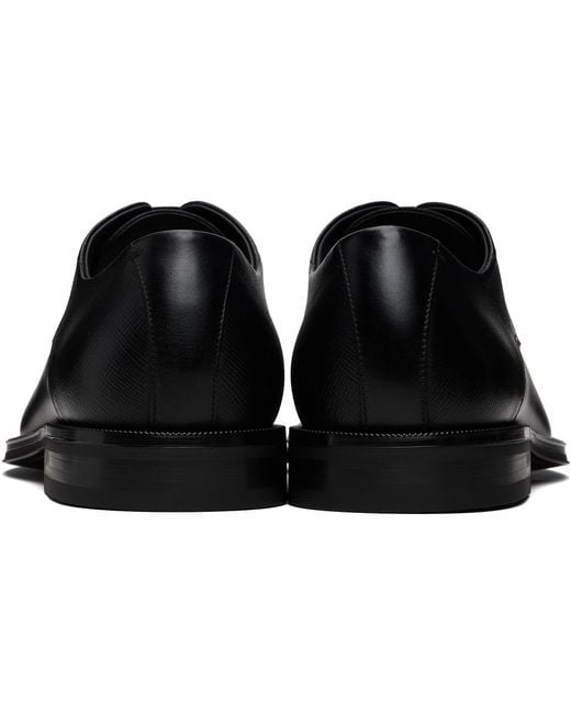 Boss Black Textured & Smooth Leather Derbys for men