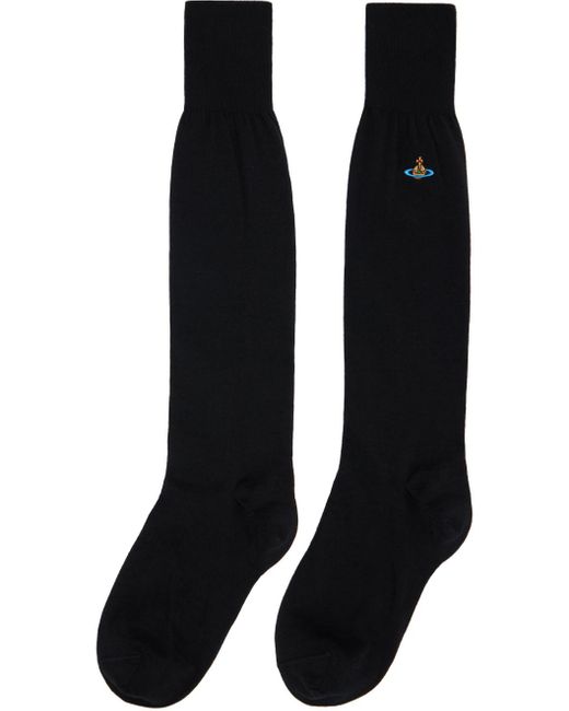 Chaussettes hauteur genou noires Vivienne Westwood pour homme en coloris Black