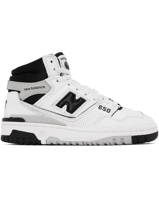 New Balance Black White 650 Sneakers