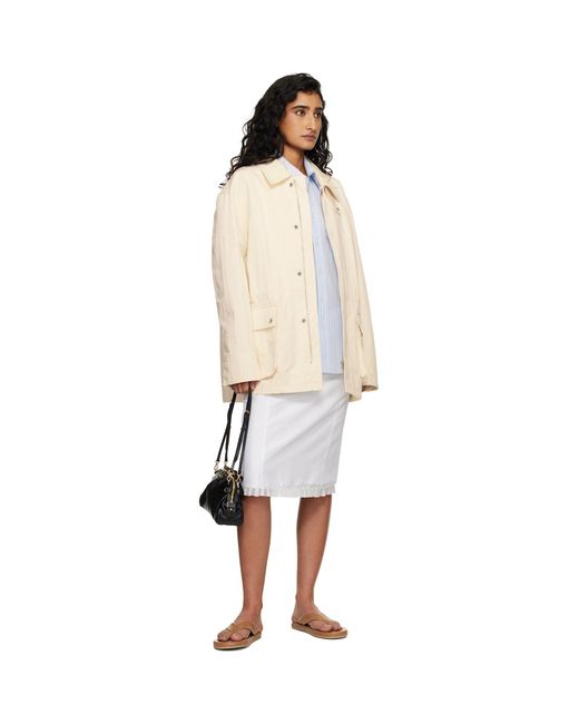 DUNST Natural Off- Cotton Chore Jacket