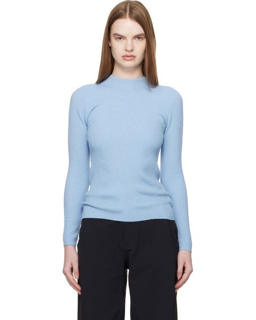 Veilance Blue Conic Wool Midlayer Sweater
