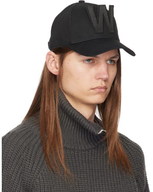 Walter Van Beirendonck Black 9007 W Cap for men