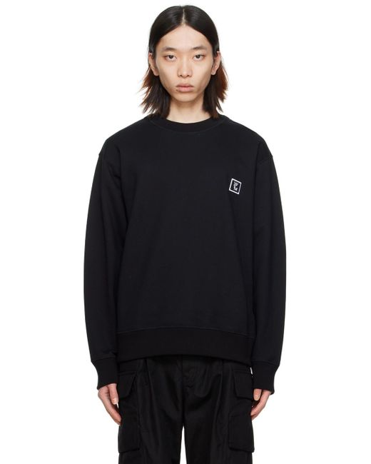 Wooyoungmi Black Printed Sweatshirt for men