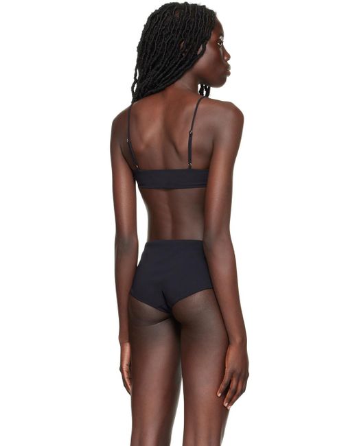 The Row Black Ssense Exclusive Flori Bikini Top