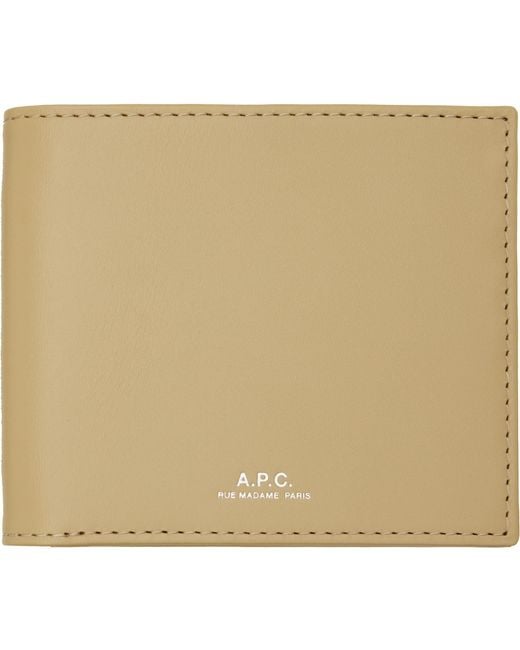 A.P.C. Natural Aly Wallet for men