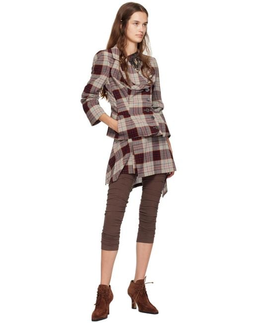 Vivienne Westwood★Drunken チェック テーラードジャケット ☆Vivienne Westwood☆DRUNKEN TAILORED ジャケット (Vivienne