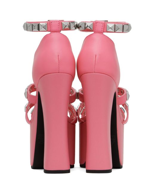 Ashley Williams Pink Studded Iris Heels