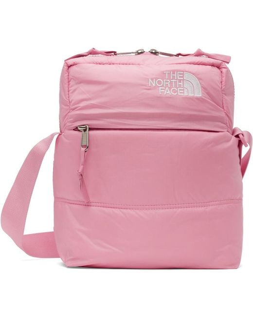 The North Face Pink Nuptse Bag for men