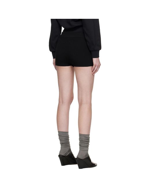 Fear Of God Black Soft Rib Knit Boxer Shorts