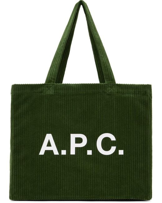 A.P.C. Green Diane Shopping Tote