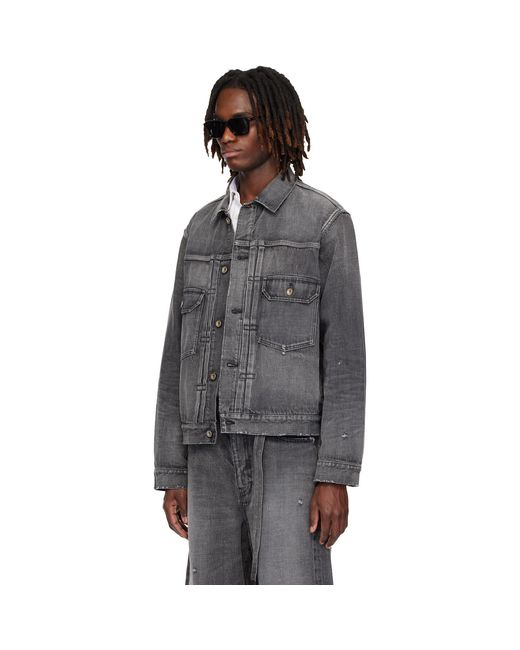 Sacai Black Beyondexx Denim Jacket for men