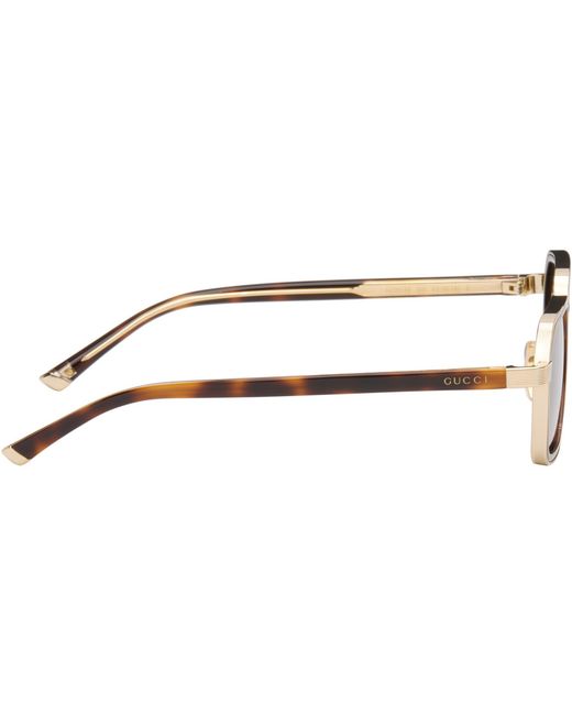 Gucci Brown Sqaure Frame Sunglasses for men