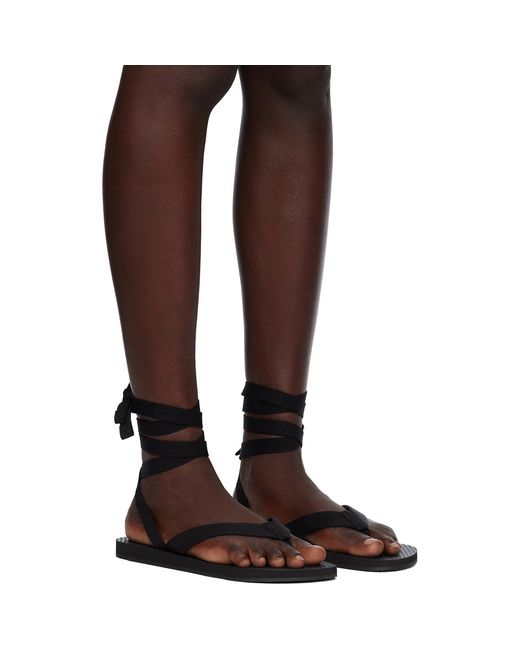 The Row Brown Dune Knot Sandals