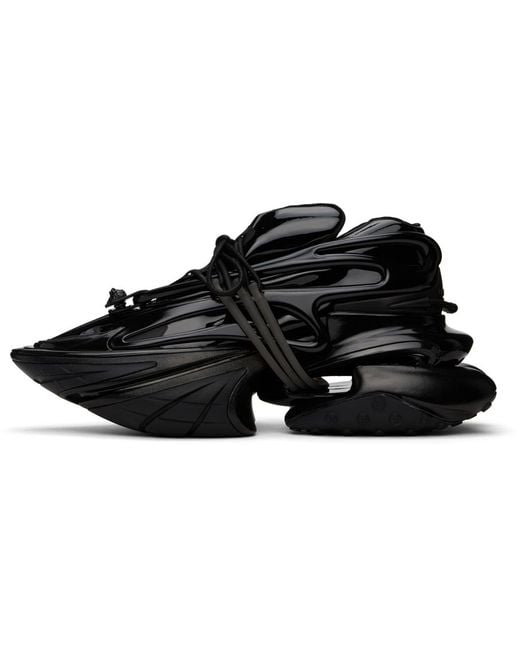 Balmain Black Main Lab Unicorn Sneakers for men