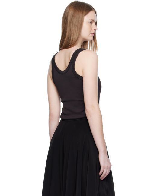 Lemaire ブラック リブタンクトップ Black