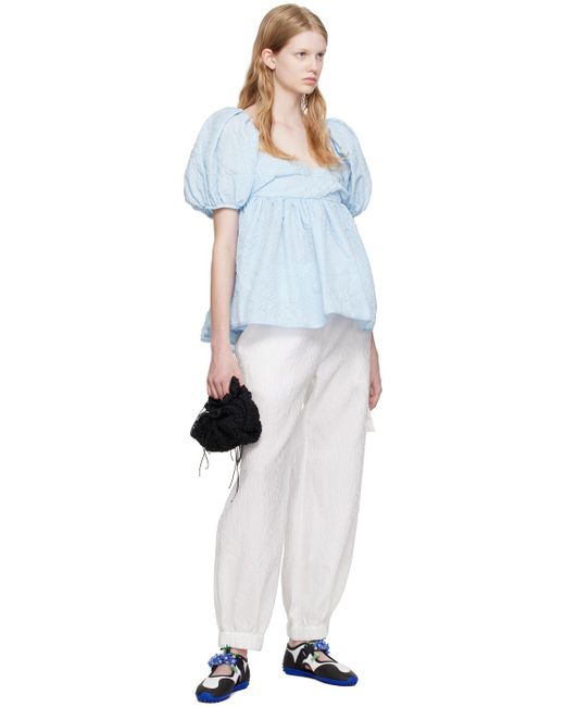 販売卸し売り 【CECILIE BAHNSEN】ブルー Jackson トラウザーズ