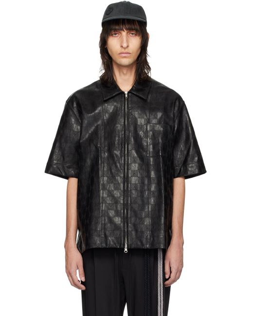Song For The Mute Black Checke Shirt for men