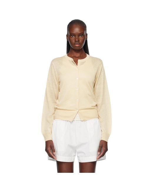 NOTHING WRITTEN Natural Rola Linen Cardigan