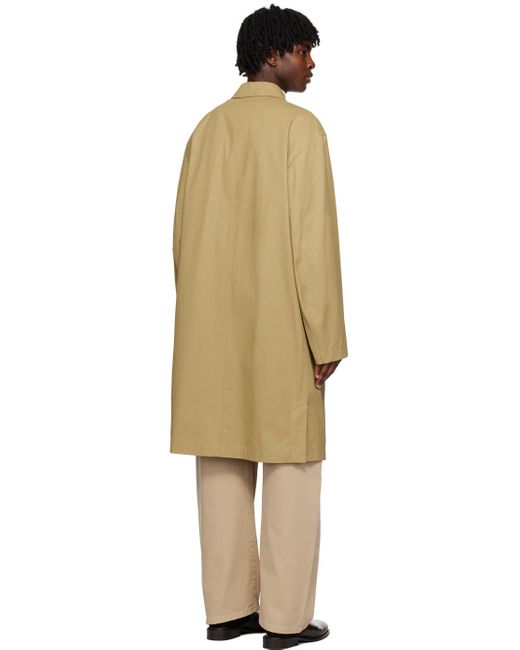 Lemaire Black Ssense Exclusive Tan Coat for men