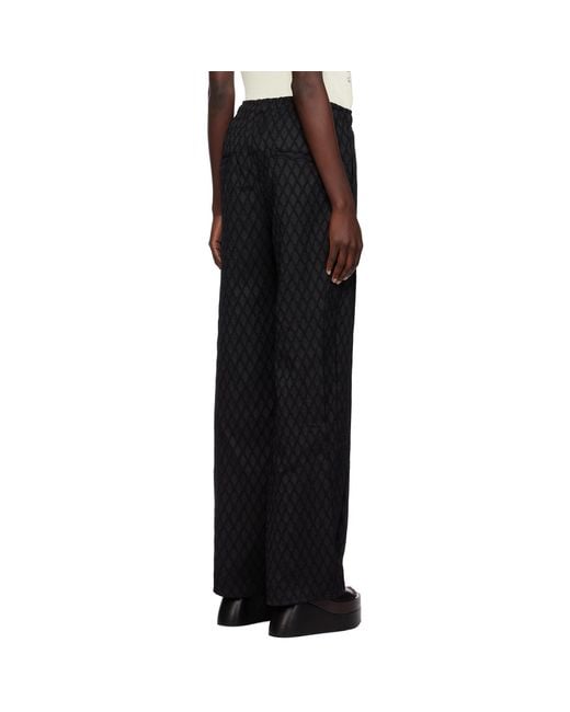 ANDERSSON BELL Black Makeni Trousers