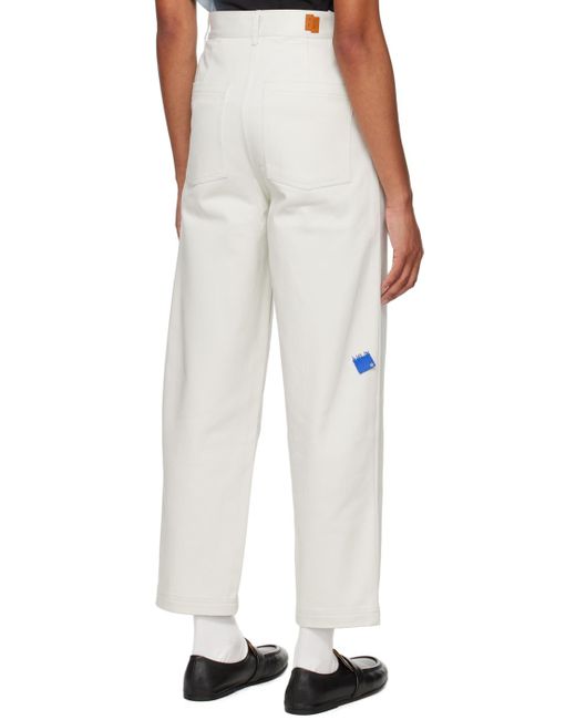 Adererror White Off- Significant Cropped Trousers