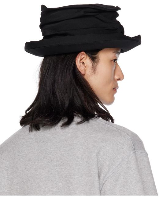 Chapeau cloche à fronces Yohji Yamamoto pour homme en coloris Noir | Lyst