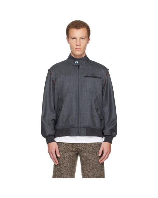 Undercover Black Uc2E4211 Bomber Jacket for men
