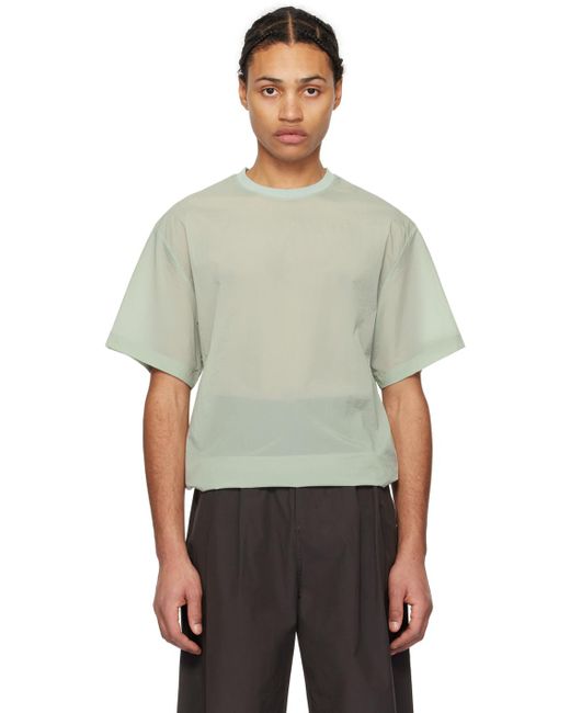Amomento Green Drawstring T-shirt for men