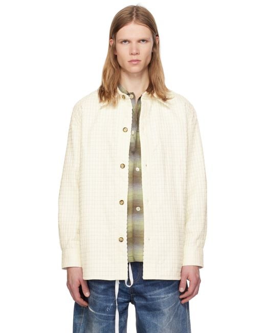 ANDERSSON BELL Natural Gabriel Long Shirt for men