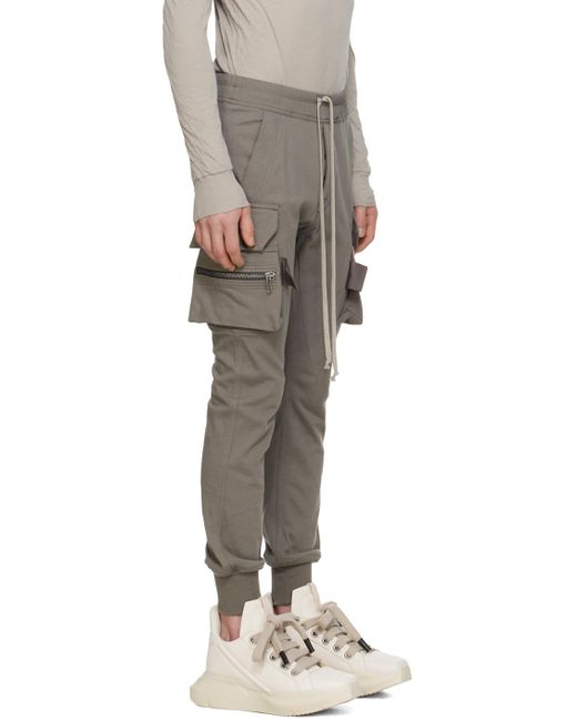 Rick Owens Multicolor Gray Mastodon Cargo Pants for men
