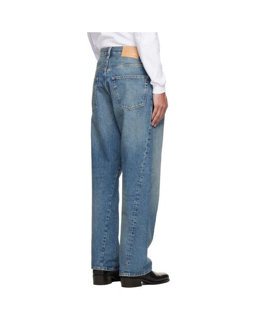 sunflower Blue Wide Twist Jeans for men