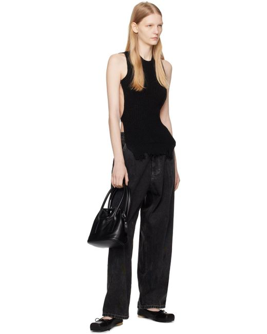 MM6 by Maison Martin Margiela オープンバック タンクトップ Black