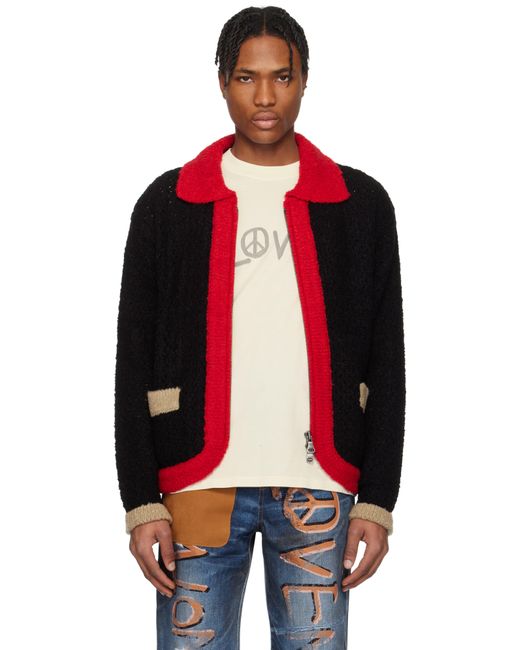 メンズ ANDERSSON BELL Ssense限定 レッド＆ブラック Elass カラーブロック カーディガン Red