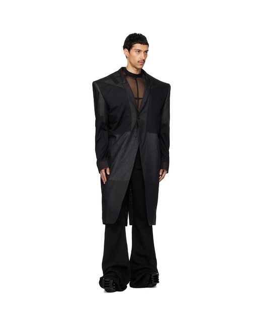 Rick Owens Black Temple Rick's Tatlin Coat for men