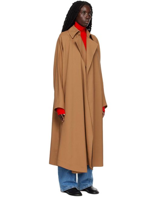 The Row Black Brown Maia Trench Coat