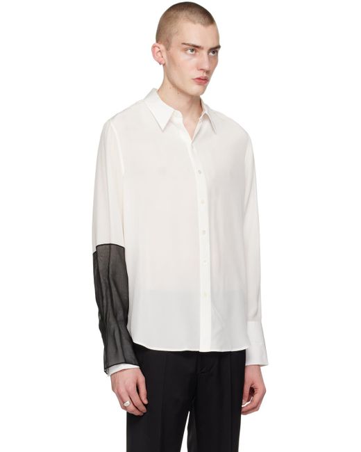 Chemise décontractée blanche Helmut Lang pour homme en coloris White