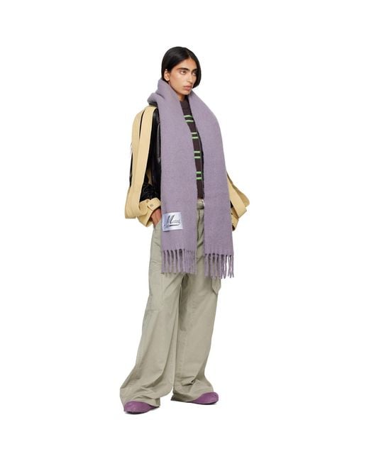 Marni Purple Alpaca Scarf