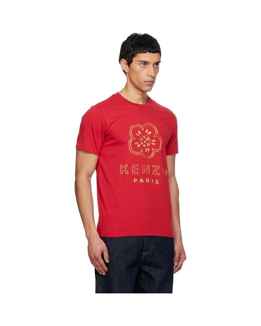 KENZO Paris 'Boke Flower' Embroidered T-Shirt for men