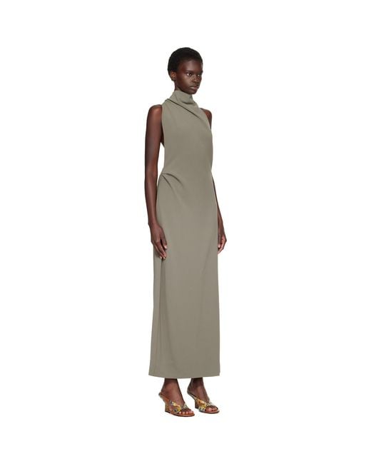 Proenza Schouler Brown Khaki Selena Maxi Dress