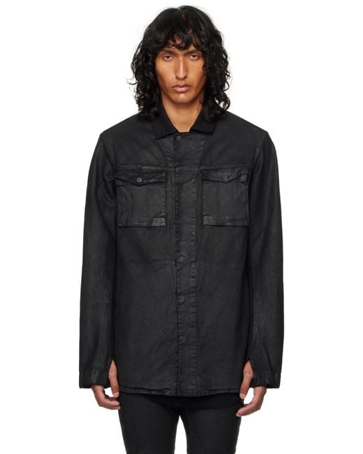 Boris Bidjan Saberi 11 Black S1B Denim Shirt for men