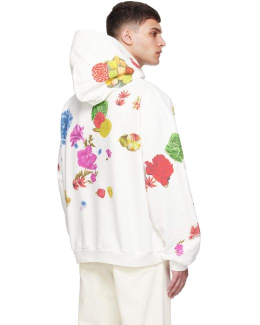 Marni Multicolor Off- Floral Hoodie for men