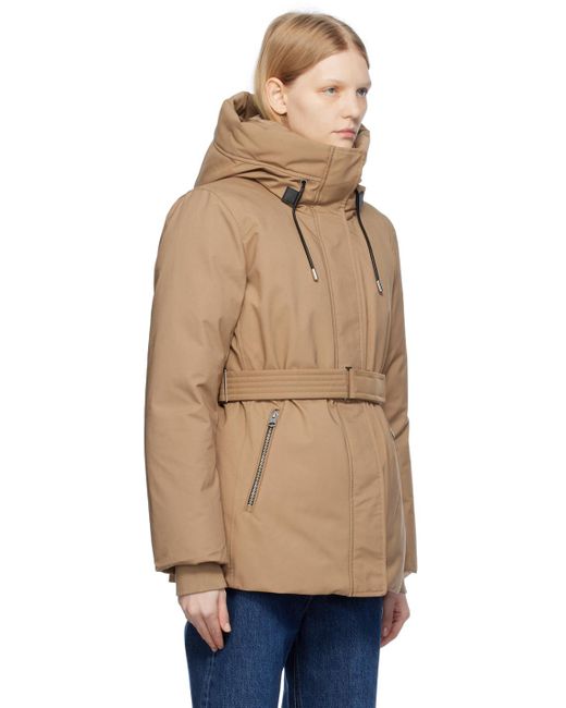 Mackage Natural Tan Jeni Down Jacket