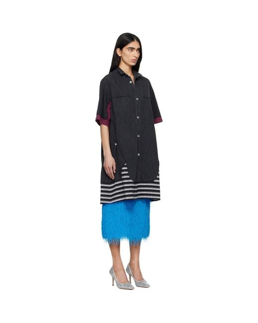 Undercover Black Up1F1402 Denim Shirt