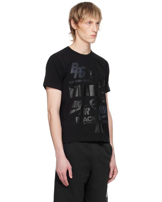 メンズ COMME DES GARÇON BLACK Comme Des Garçons Nikeエディション Tシャツ Black