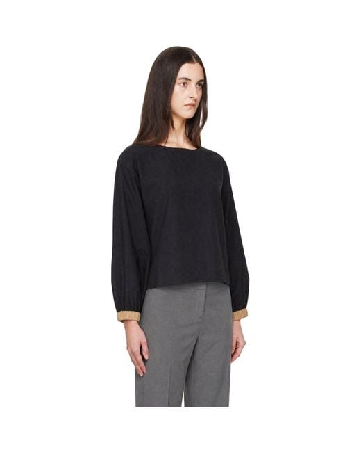 Baserange Black Moy Top