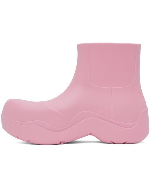 Bottega Veneta Black Pink Puddle Boots