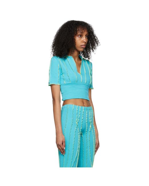 Helenamanzano Blue Ssense Exclusive Polo