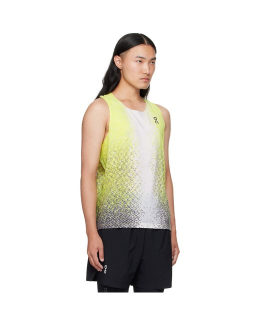 On Shoes Black Singlet Race Tank Top for men